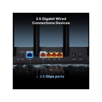 Produktbild för TP-Link Archer BE400 V1 - trådlös router - Wi-Fi 7 - skrivbordsmodell