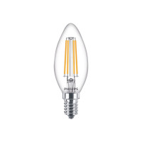 Produktbild för Philips LED - LED-glödlampa - form: ljus - E14 - 6.5 W - varmt vitt ljus - 2700 K - klar