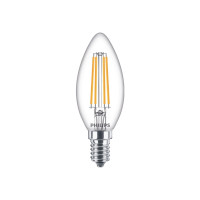 Produktbild för Philips LED - LED-glödlampa - form: ljus - E14 - 6.5 W - varmt vitt ljus - 2700 K - klar