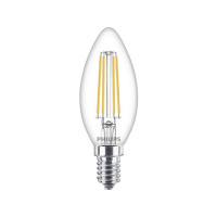 Produktbild för Philips LED - LED-glödlampa - form: ljus - E14 - 6.5 W - varmt vitt ljus - 2700 K - klar