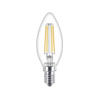 Produktbild för Philips LED - LED-glödlampa - form: ljus - E14 - 6.5 W - varmt vitt ljus - 2700 K - klar