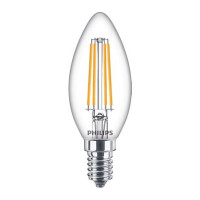 Produktbild för Philips LED - LED-glödlampa - form: ljus - E14 - 6.5 W - varmt vitt ljus - 2700 K - klar