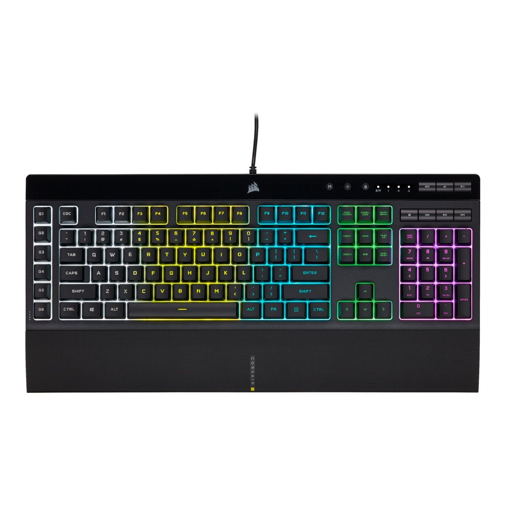 Produktbild för CORSAIR Gaming K55 RGB PRO - tangentbord - Nordisk - svart Inmatningsenhet