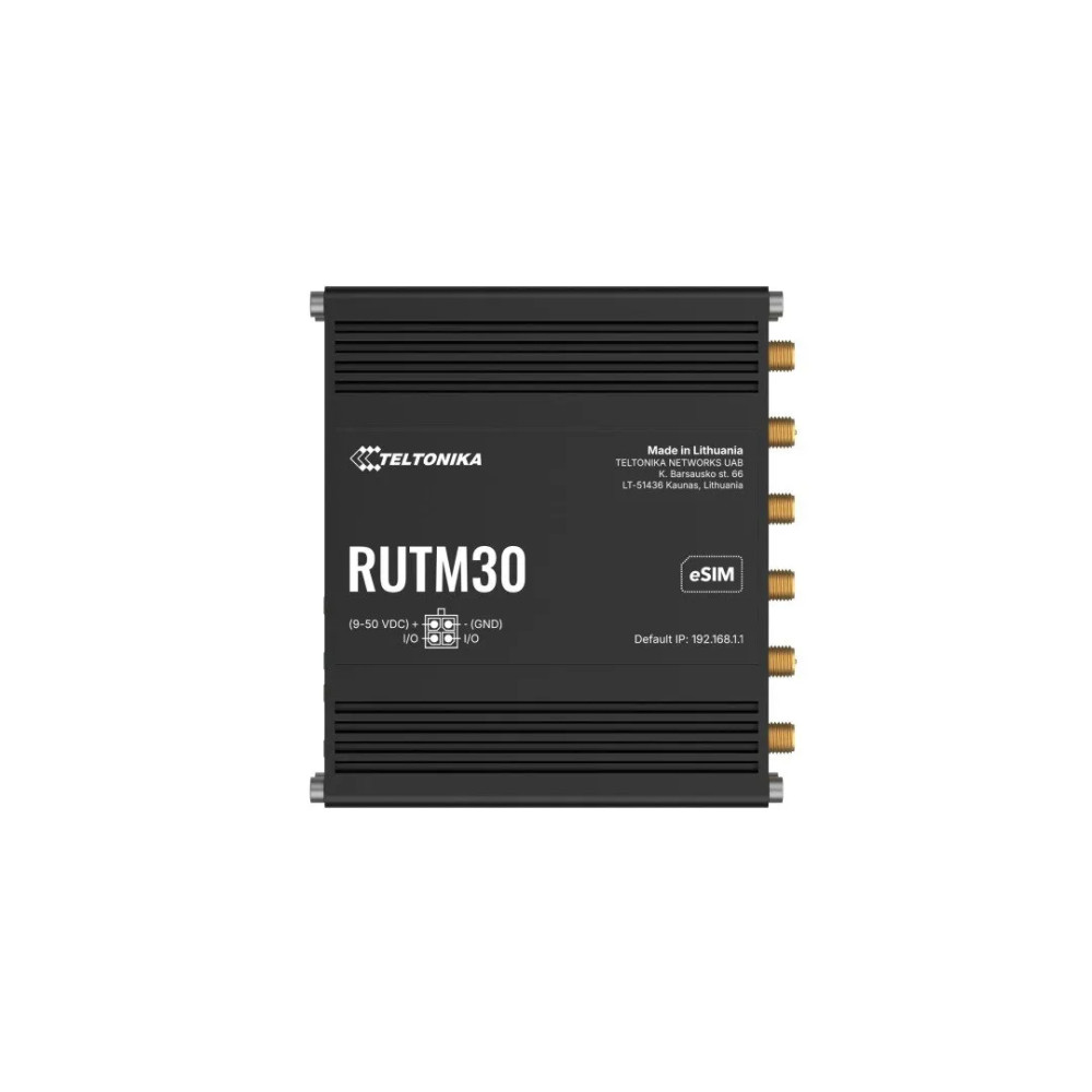 Produktbild för Teltonika RUTM30 - trådlös router - WWAN - Wi-Fi 5, LTE - 5G, 4G, 3G - DIN-skenmonterbar, bordsmonterbar, väggmonterbar