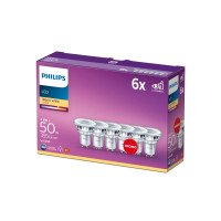 Produktbild för Philips LED - LED-spotlight - GU10 - 4.6 W - varmt vitt ljus - 2700 K