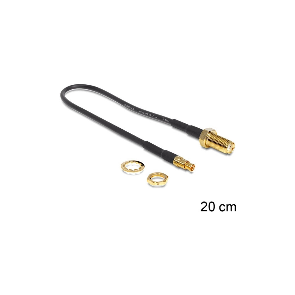 Produktbild för Delock RF-kabel - RF - 20 cm
