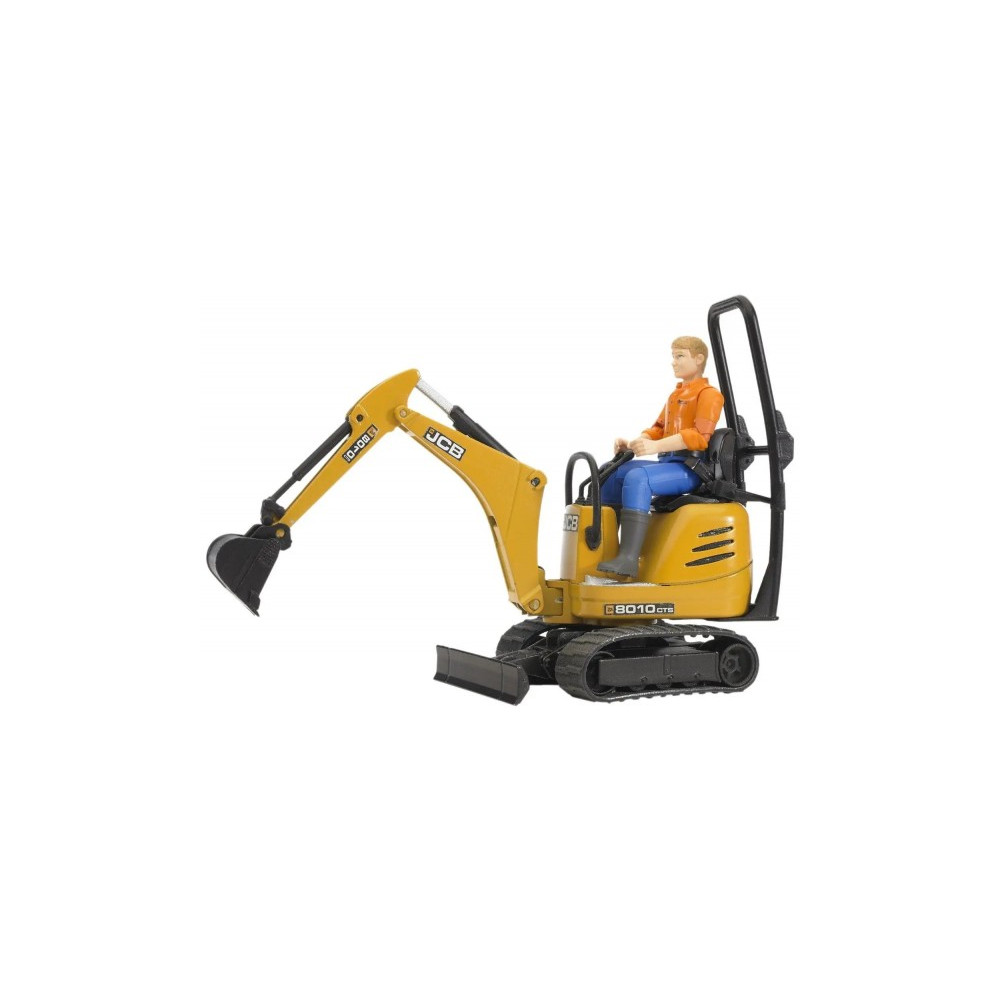 Produktbild för BRUDER bworld - JCB Micro Grävare 8010 CTS och Man