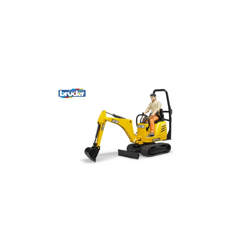 Produktbild för BRUDER bworld - JCB Micro Grävare 8010 CTS och Man