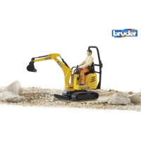 Produktbild för BRUDER bworld - JCB Micro Grävare 8010 CTS och Man