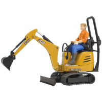 Produktbild för BRUDER bworld - JCB Micro Grävare 8010 CTS och Man