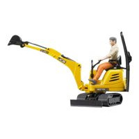 Produktbild för BRUDER bworld - JCB Micro Grävare 8010 CTS och Man