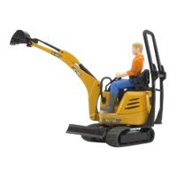 Produktbild för BRUDER bworld - JCB Micro Grävare 8010 CTS och Man