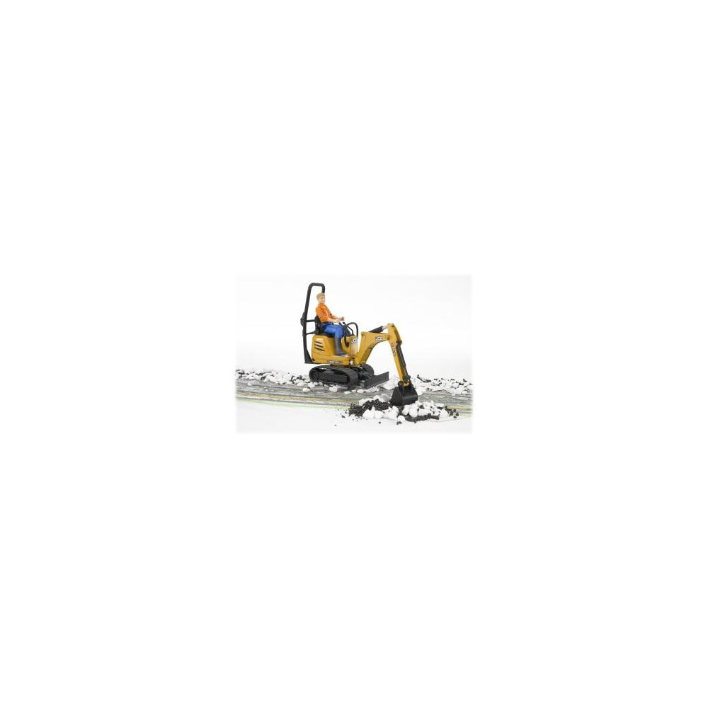 Produktbild för BRUDER bworld - JCB Micro Grävare 8010 CTS och Man