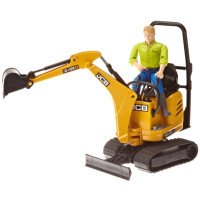 Produktbild för BRUDER bworld - JCB Micro Grävare 8010 CTS och Man
