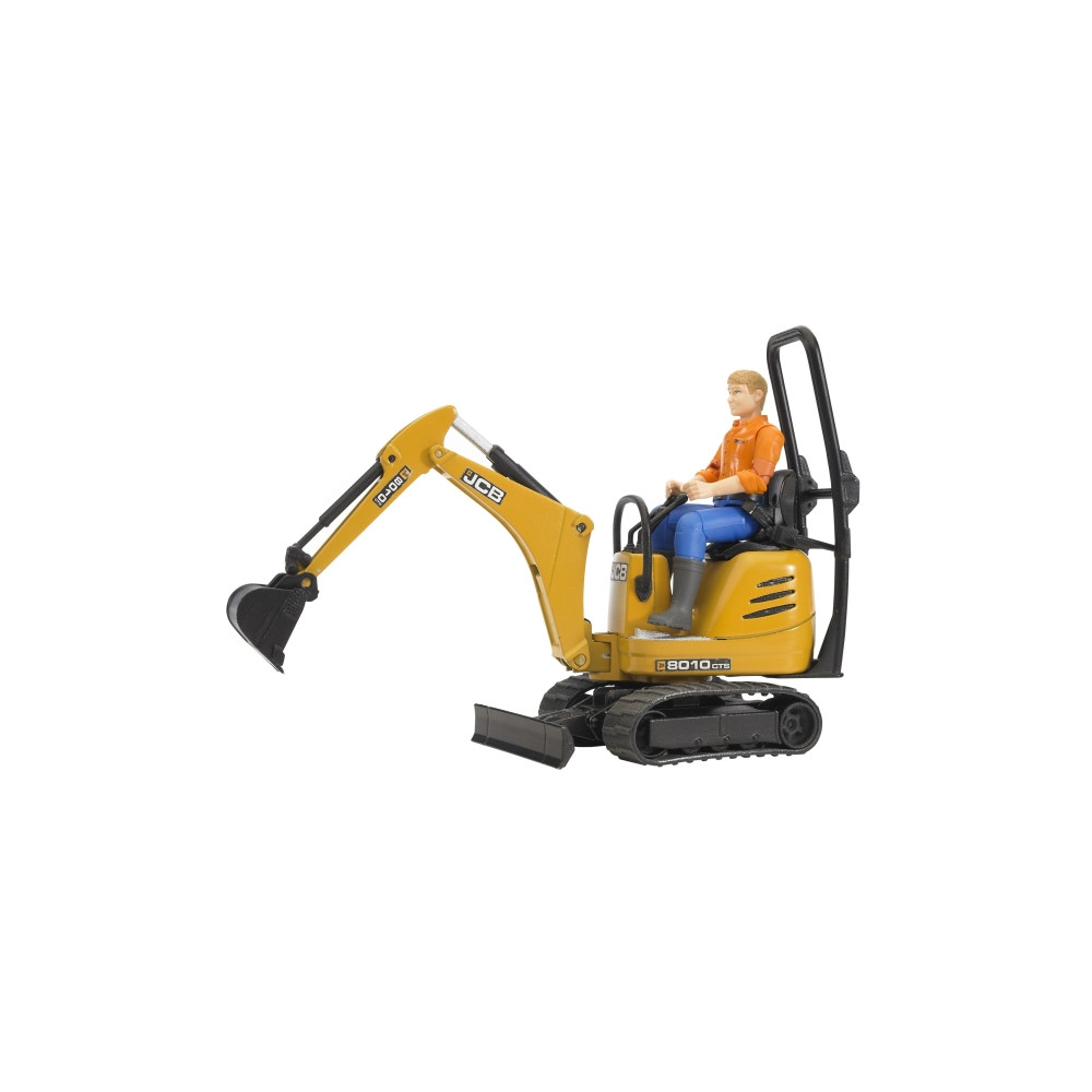 Produktbild för BRUDER bworld - JCB Micro Grävare 8010 CTS och Man