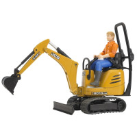 Produktbild för BRUDER bworld - JCB Micro Grävare 8010 CTS och Man