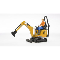 Produktbild för BRUDER bworld - JCB Micro Grävare 8010 CTS och Man