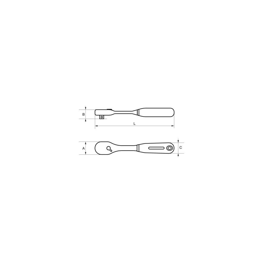 Produktbild för Bahco 8110H-1/2, 1 styck, 1/2", 11.25°, 1 styck, 440 mm, 925...