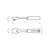 Produktbild för Bahco 8110H-1/2, 1 styck, 1/2", 11.25°, 1 styck, 440 mm, 925...