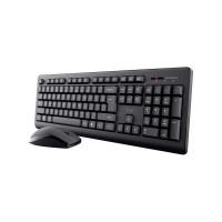 Produktbild för Trust Primo - sats med tangentbord och mus - 100% full size - QWERTY - Nordisk - svart Inmatningsenhet