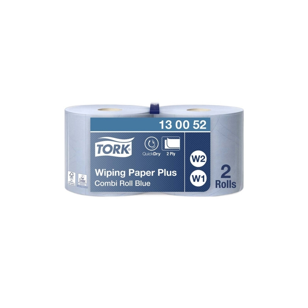 Produktbild för Tork W1 - rengöringsdukar - 750 ark - blå