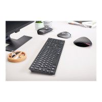 Produktbild för CHERRY KW 9100 SLIM - tangentbord - schweizisk - svart, silver Inmatningsenhet