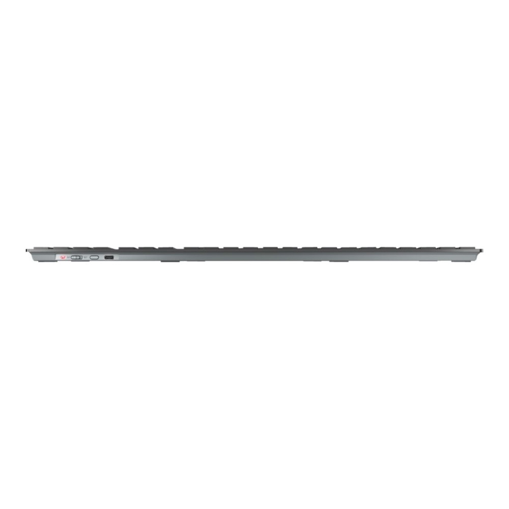 Produktbild för CHERRY KW 9100 SLIM - tangentbord - schweizisk - svart, silver Inmatningsenhet