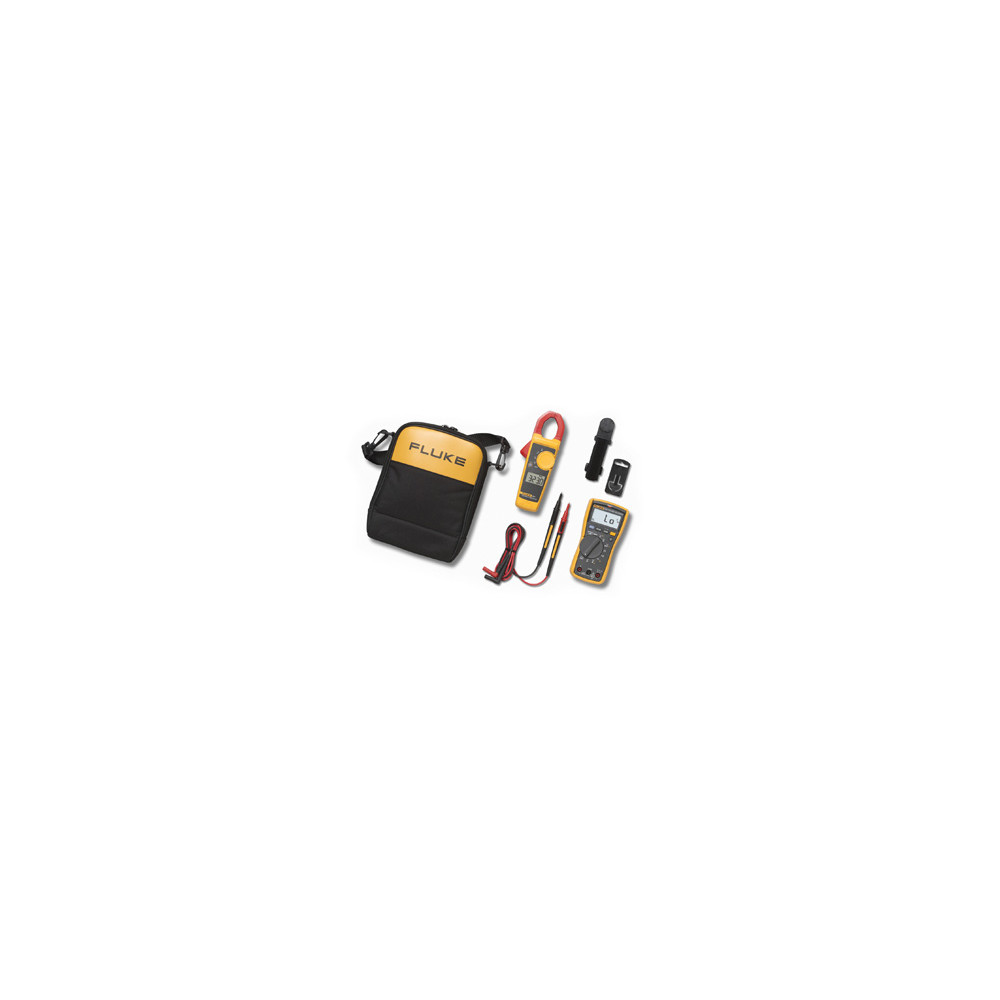 Produktbild för Fluke 117/323 Electricians Multimeter Combo Kit, LCD, 9 V, 8...
