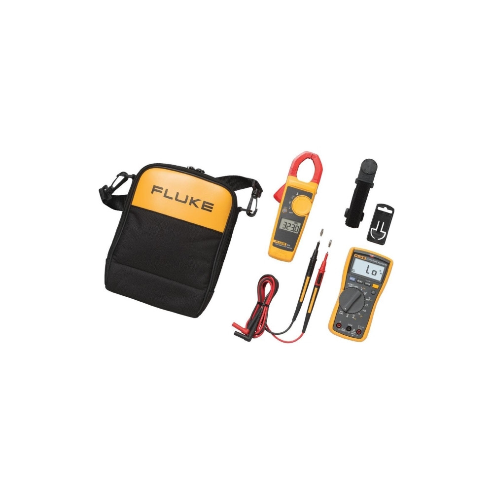 Produktbild för Fluke 117/323 Electricians Multimeter Combo Kit, LCD, 9 V, 8...