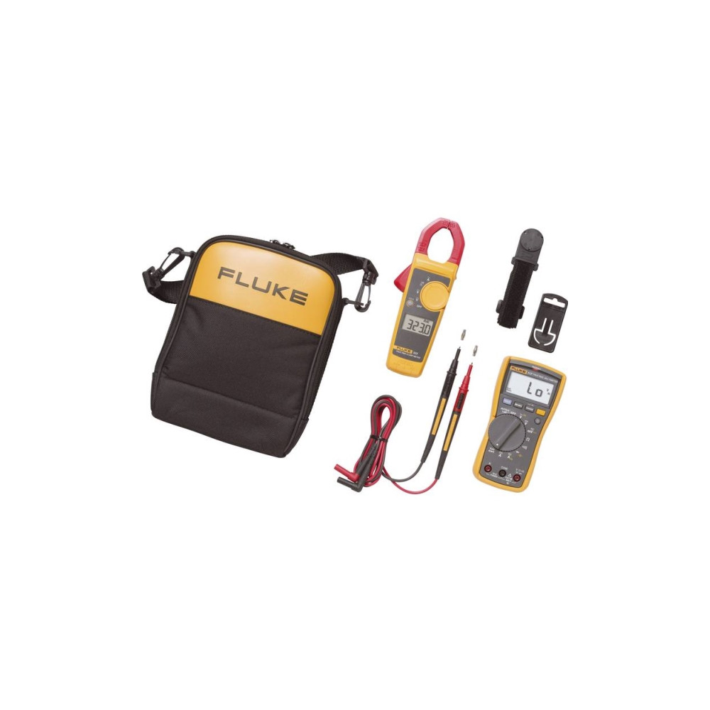 Produktbild för Fluke 117/323 Electricians Multimeter Combo Kit, LCD, 9 V, 8...