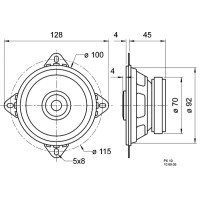 Produktbild för Visaton PX 10 4 OHM - högtalare