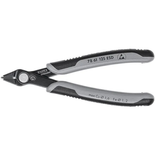 Knipex Knipex 78 61 125 ESD, Avbitartång, 9 mm, 1,6 mm, Rostfritt s...