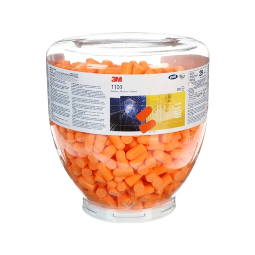 3M 3M 1100B Öronproppar påfyllningspaket 37 dB enkelriktat 500...