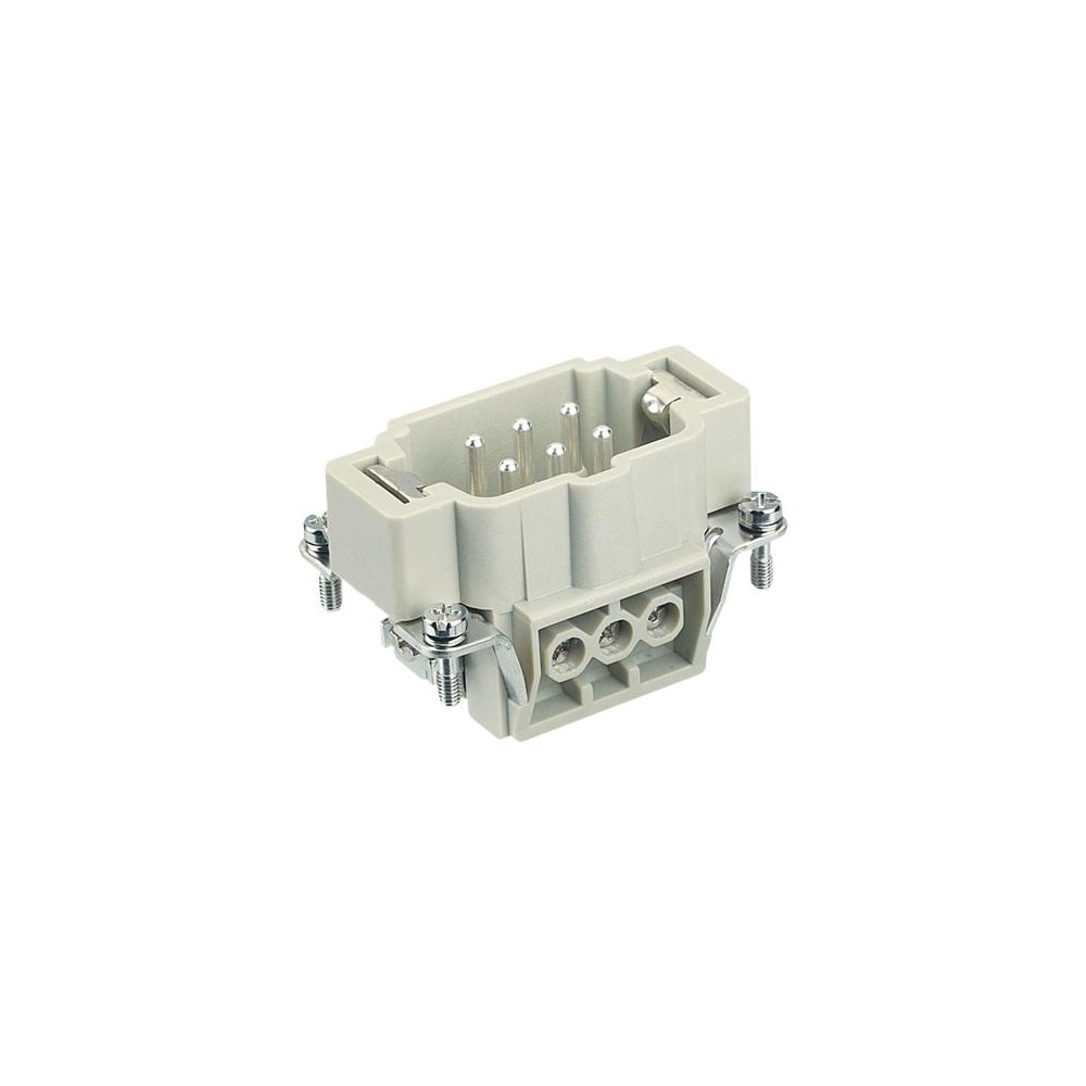 Produktbild för Harting skruvkontakt (insats) 0,75-2,5 mm2 6+PE hane 500V 16...