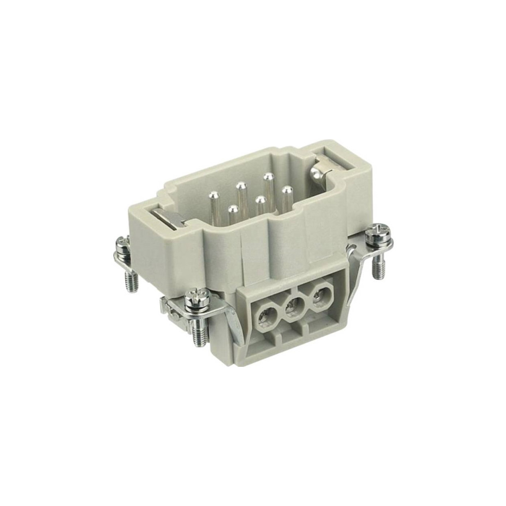 Produktbild för Harting skruvkontakt (insats) 0,75-2,5 mm2 6+PE hane 500V 16...