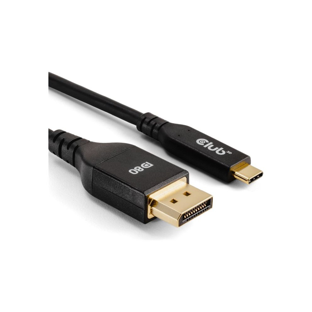 Produktbild för Club 3D - videoadapterkabel - 24 pin USB-C till DisplayPort - 1 m