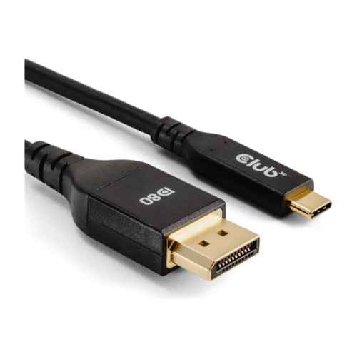 Club 3D Club 3D - videoadapterkabel - 24 pin USB-C till DisplayPort - 1 m