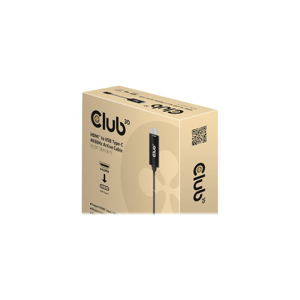 Produktbild för Club 3D adapterkabel - DisplayPort / HDMI - 1.8 m