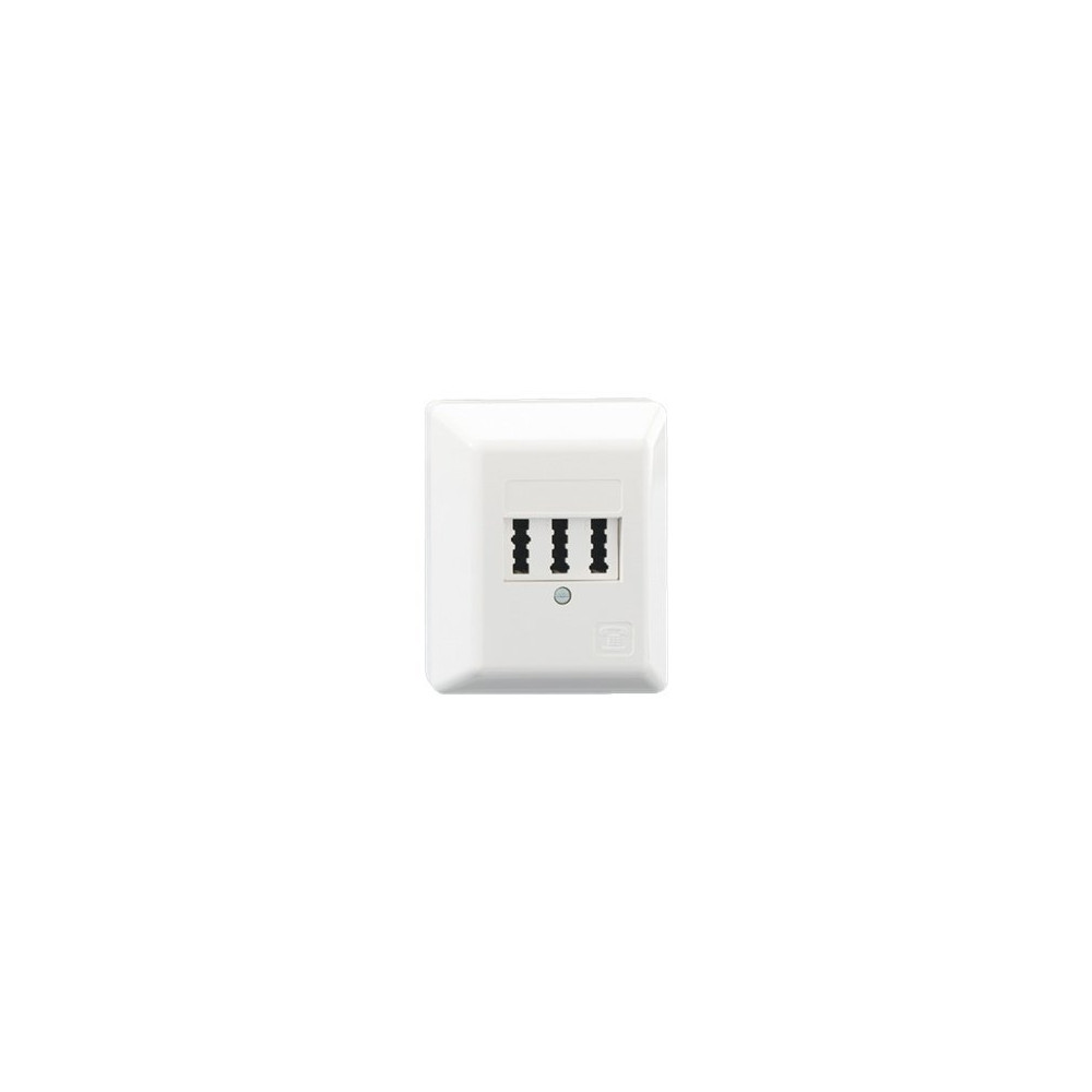 Produktbild för Rutenbeck TAE 2x6/6 NFF Ap rw - ytmonterat uttag