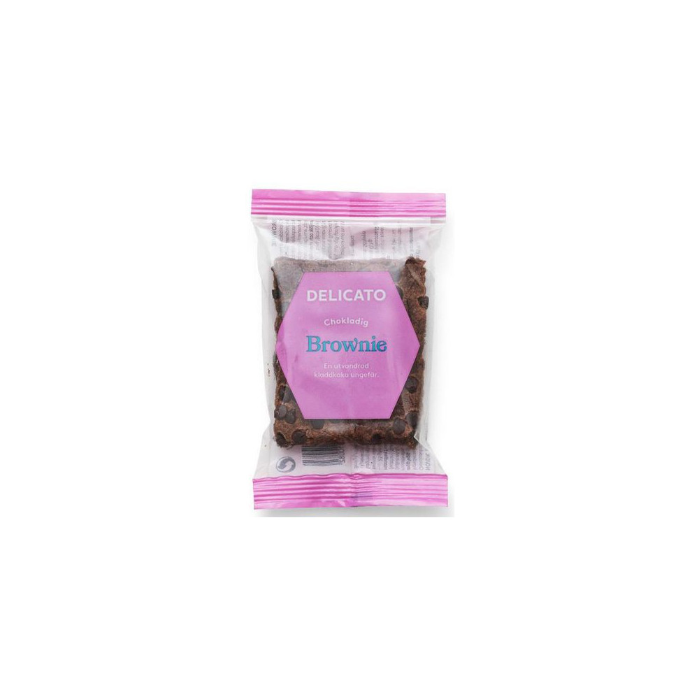 Produktbild för Kakor DELICATO Brownie 70g 25/fp