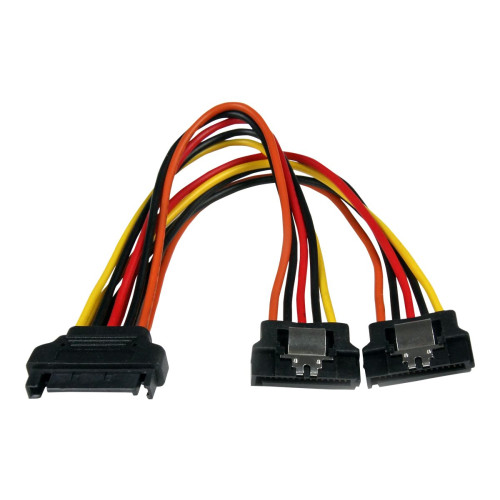 StarTech.com StarTech.com 6in Latching SATA Power Y Splitter Cable Adapter - M/F - 6 inch Serial ATA Power Cable Splitter - SATA Power Y Cable Adapter - strömdelare - SATA-ström till SATA-ström - 15.24 cm