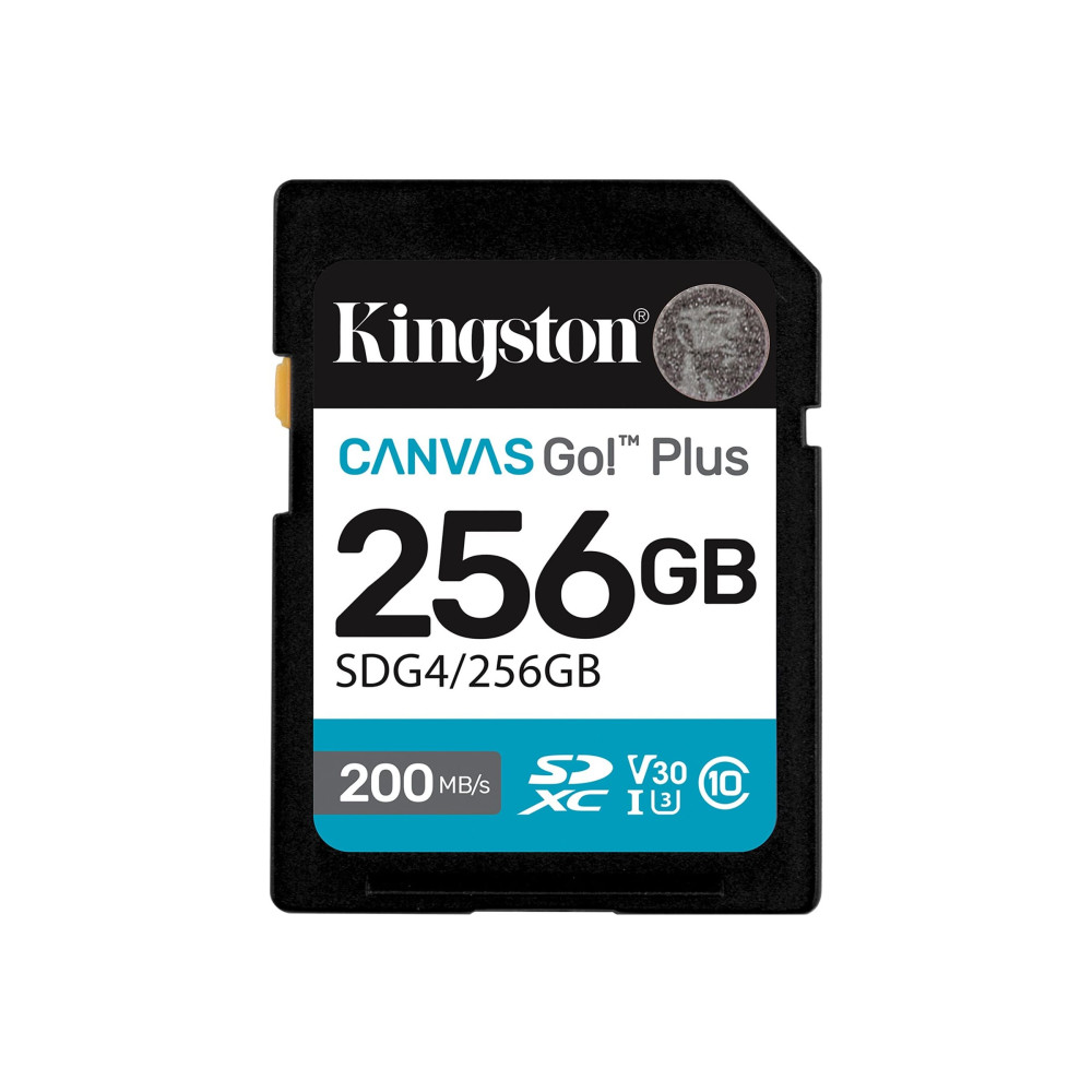 Produktbild för Kingston Canvas Go! Plus - flash-minneskort - 256 GB - SDXC UHS-I