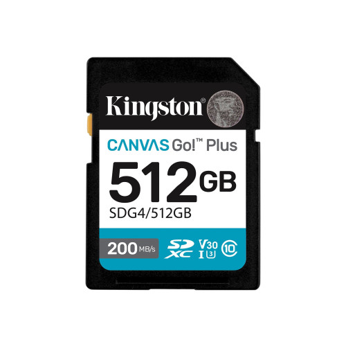 Kingston Kingston Canvas Go! Plus - flash-minneskort - 512 GB - SDXC UHS-I