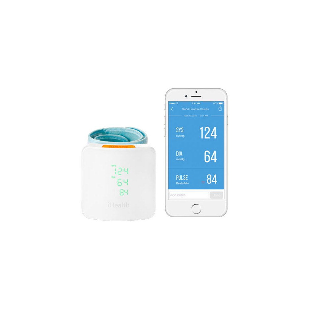 Produktbild för iHealth BP7S - blodtrycksmonitor - vit