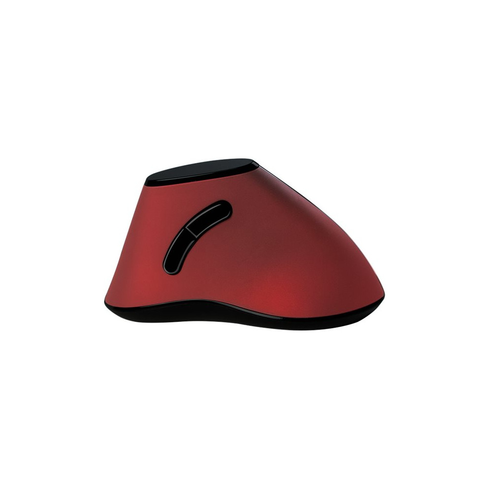 Produktbild för LogiLink Ergonomic Vertical - vertikal mus - 2.4 GHz - röd