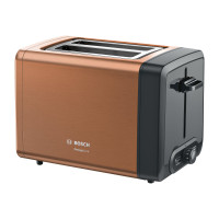 Produktbild för Bosch DesignLine TAT4P429 - brödrost - koppar