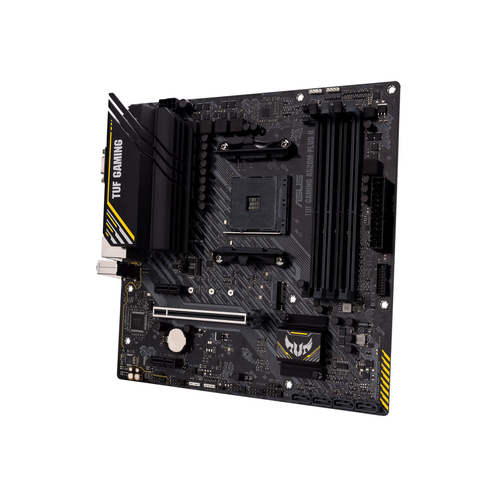 Produktbild för ASUS TUF GAMING A520M-PLUS II - moderkort - micro ATX - Socket AM4 - AMD A520