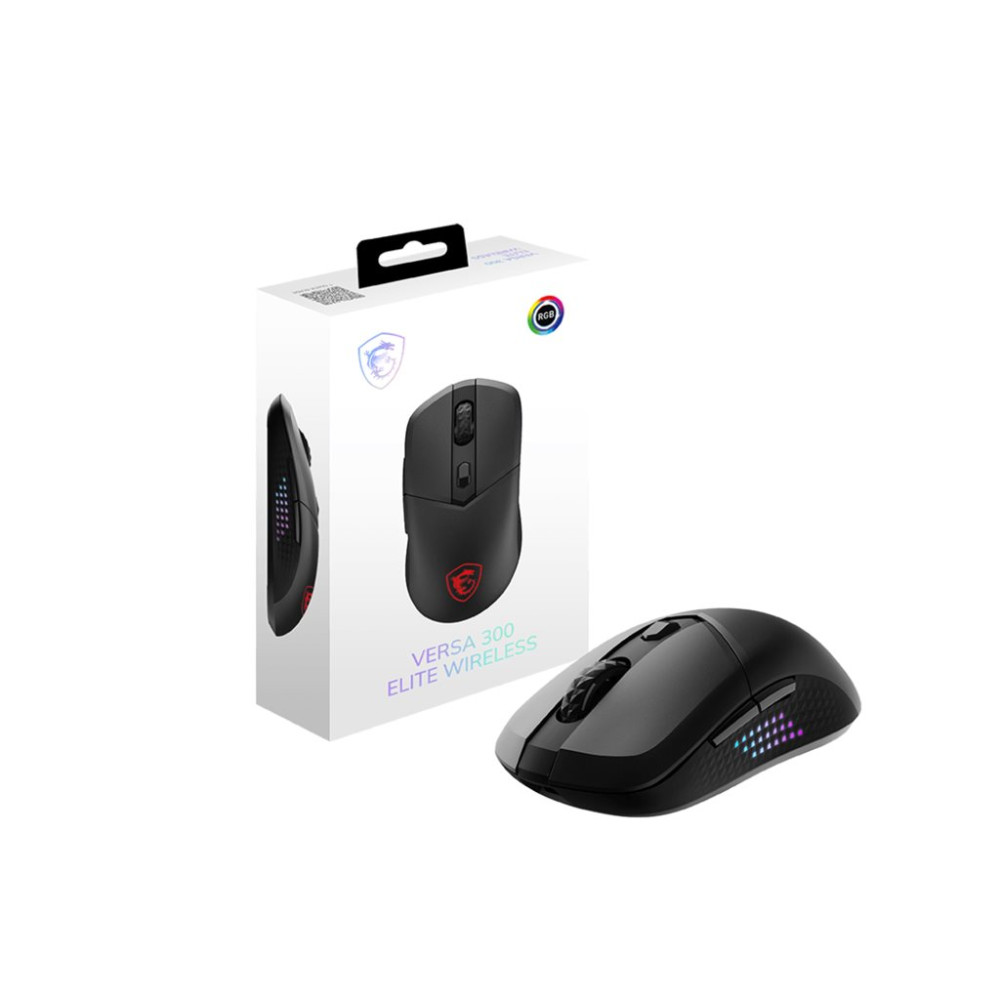 Produktbild för MSI VERSA 300 ELITE - mus - 2.4 GHz, Bluetooth 5.3, USB 2.0