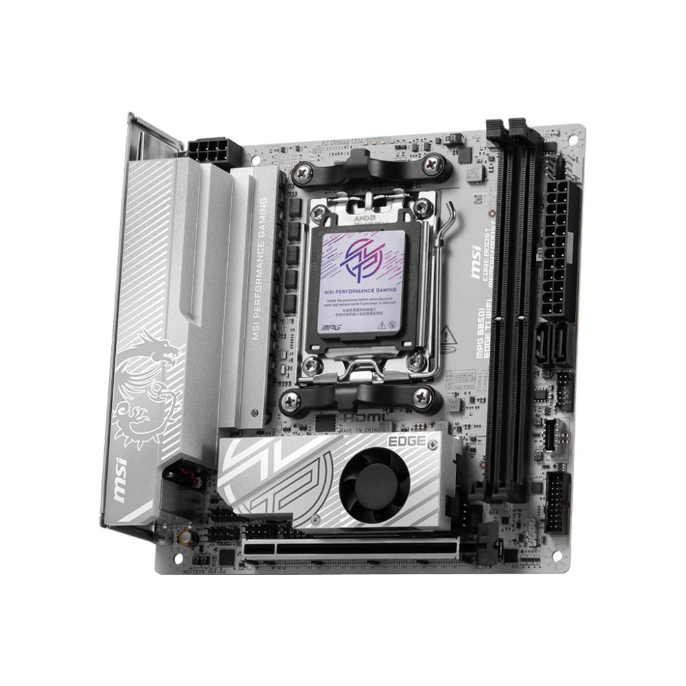 Produktbild för MSI MPG B850I EDGE TI WIFI - moderkort - mini ITX - Socket AM5 - AMD B850