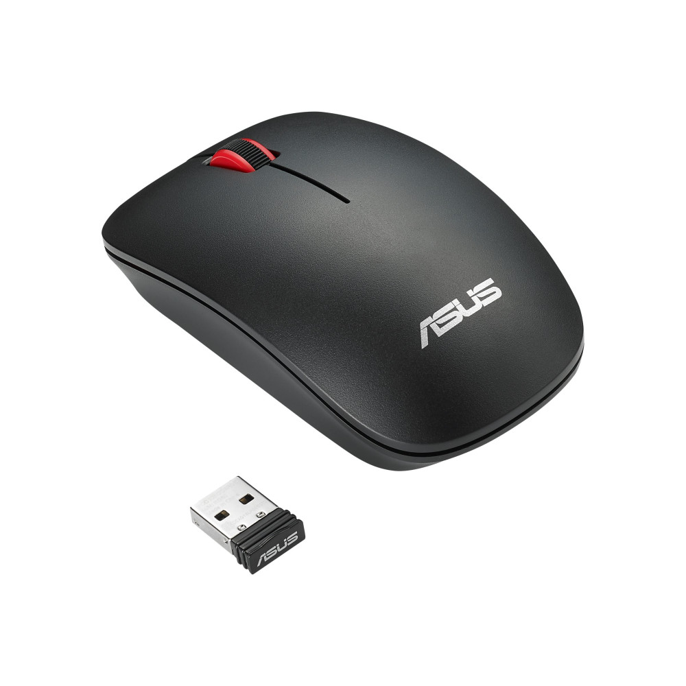 Produktbild för ASUS WT300 - mus - 2.4 GHz - svart, röd